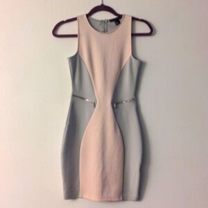 Forever 21 Bodycon Retro 60s Colorblock Mod Mini Dress XS